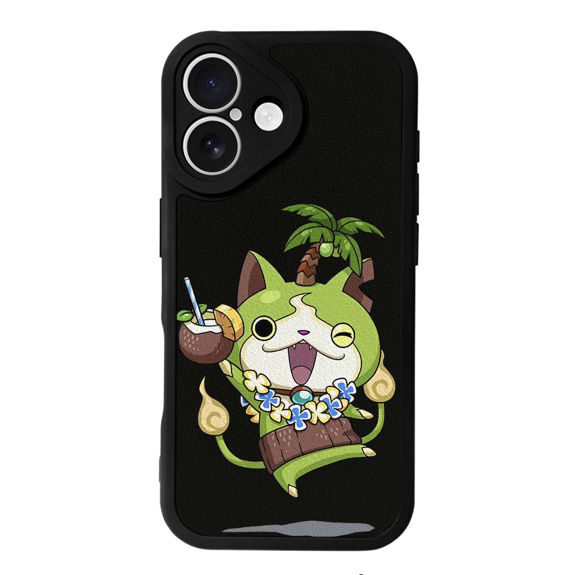 （画像用） 妖怪ウォッチ Yo-kai Watch 【iPhone 16シリーズ対応】シリコンスマホケース（レザー調） 材質：シリコン